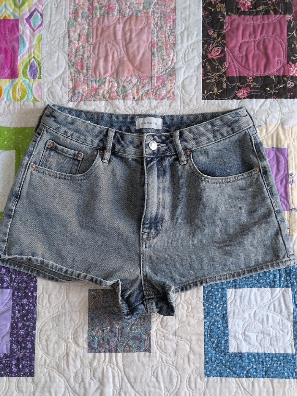 PacSun Light Wash High-Rise Jean Shorts